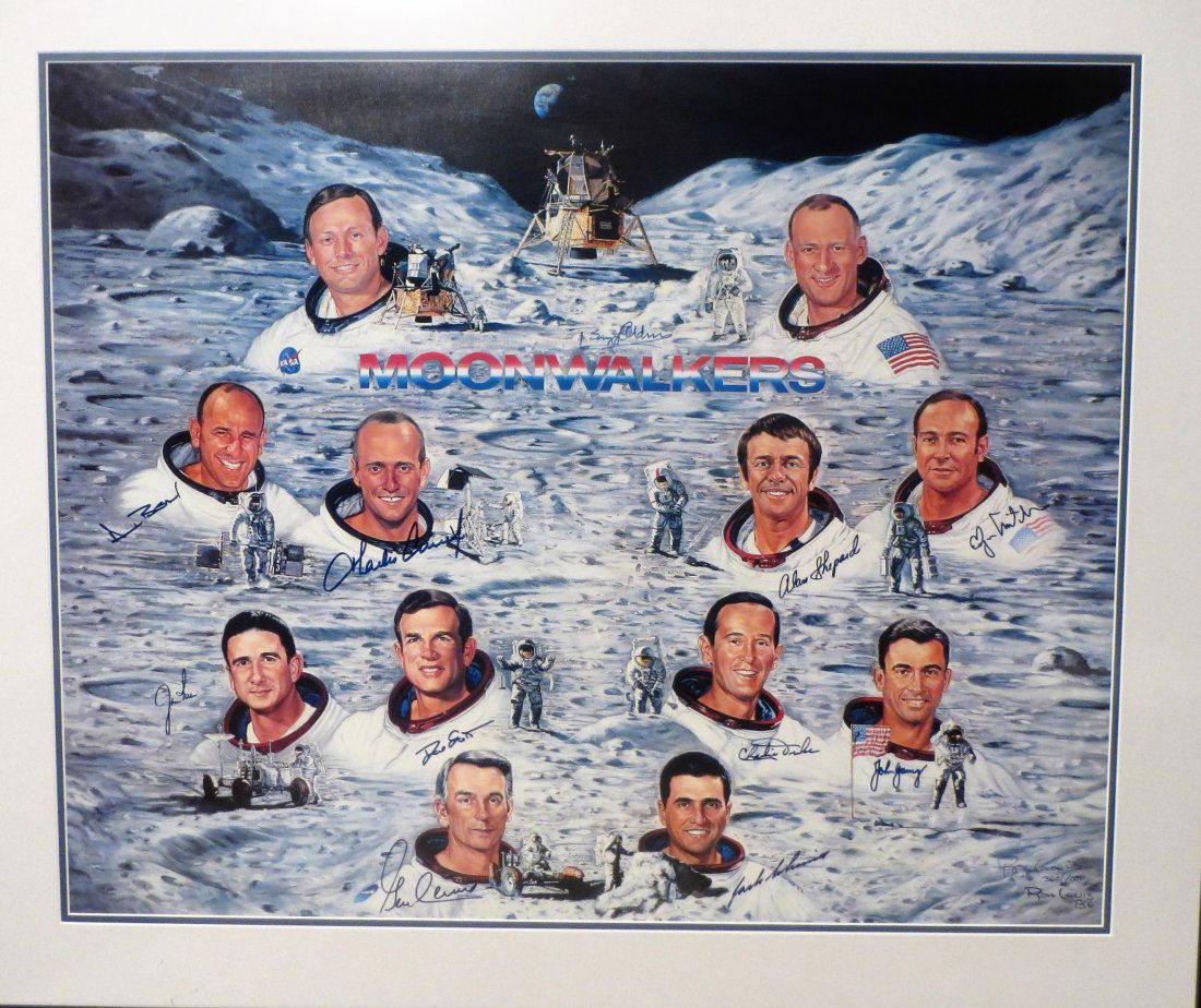 1962-1971 MoonWalkers Litho Hand Signed 11 of the 12 # (1 of 7)