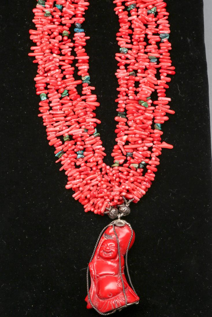 Vintage Carved Chinese Buddha Necklace (1 of 5)