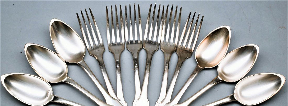 1963 Christofle "Cluny" Flatware 12 pieces (1 of 3)