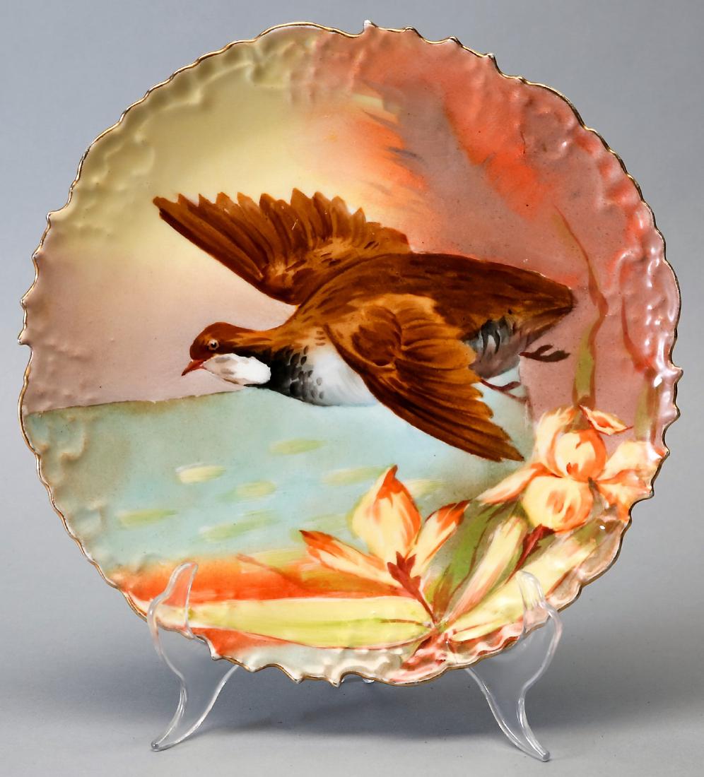Antique B&H Limoges Game Bird Plate (1 of 2)