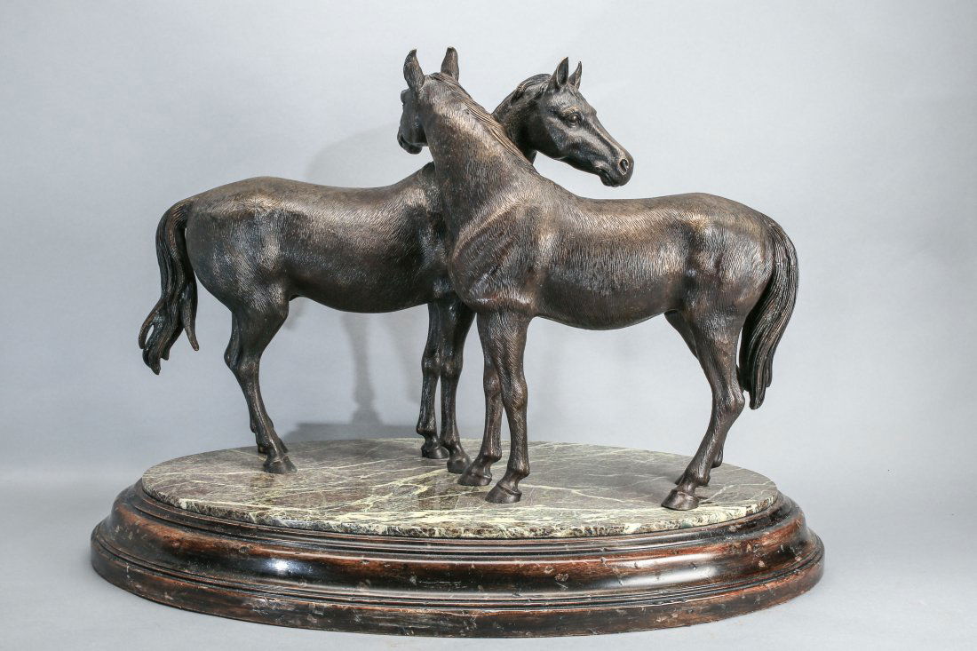 Theodore Alexander “Pierre’s Pair” Horse Statue (1 of 7)