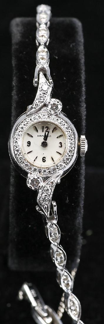 Vintage Hamilton 14k Gold & Diamond Ladies Watch (1 of 4)