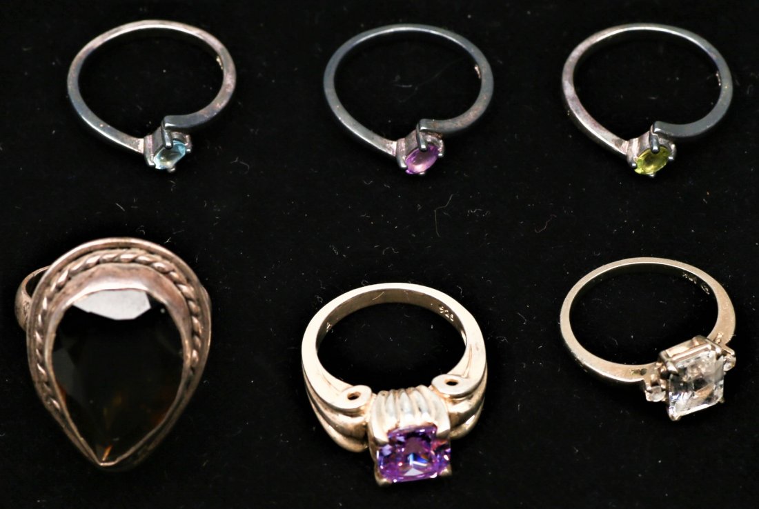 Misc Lot Sterling and 10K Gold Rings (1 of 3)