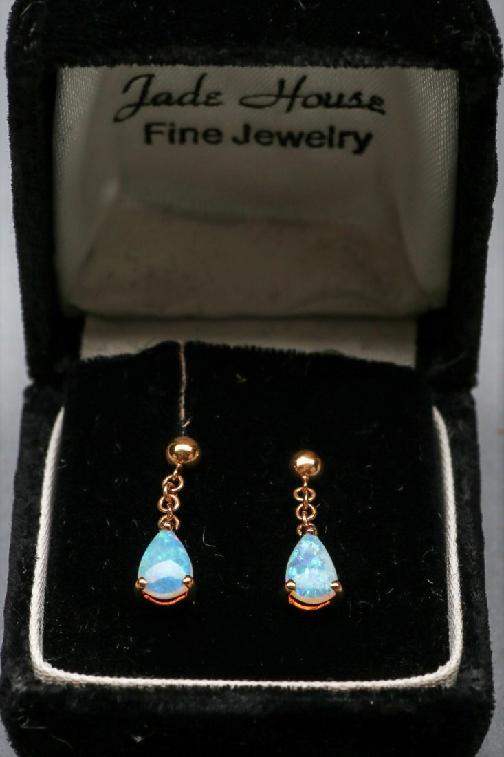 14k yellow gold Opal Earring Drops (1 of 2)