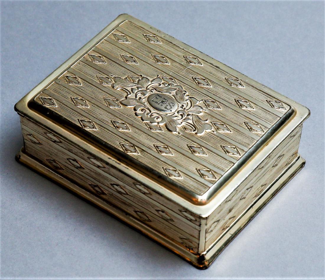 Vintage Occupied Japan Silver Tone Cigarette Box