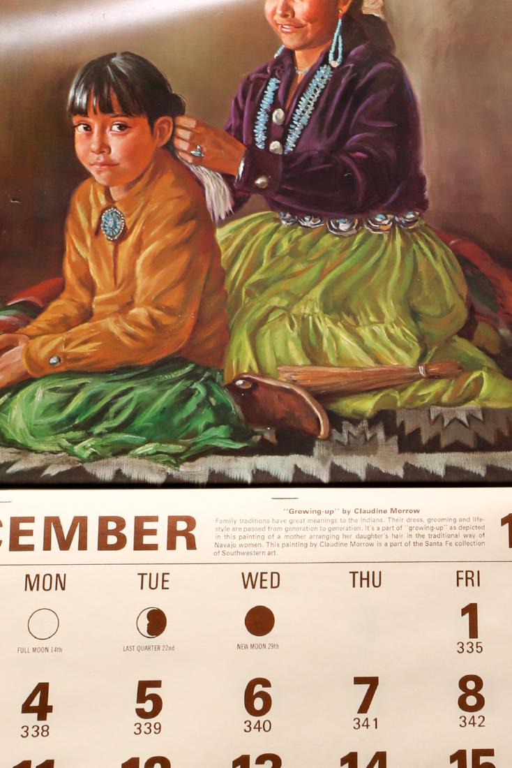 1978-9 Santa Fe Railroad Wall Calendar, Original Mailer: Vintage 1978-79 wall calendar from the Santa Fe railroad. Has been unused and in it's original mailer tube. With the graphic of Chico on the outside.
