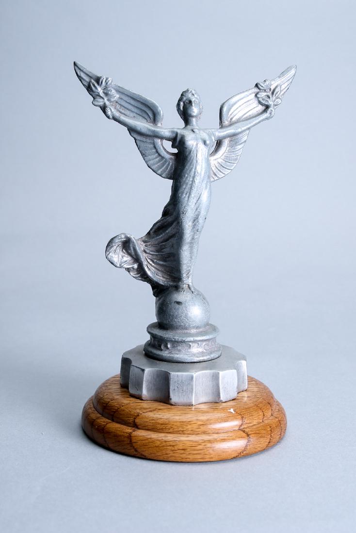 1930's Angel with Wings Extended Car Mascot: 1930's Angel with wings extended. From a single owner Mascot collection. 29c.