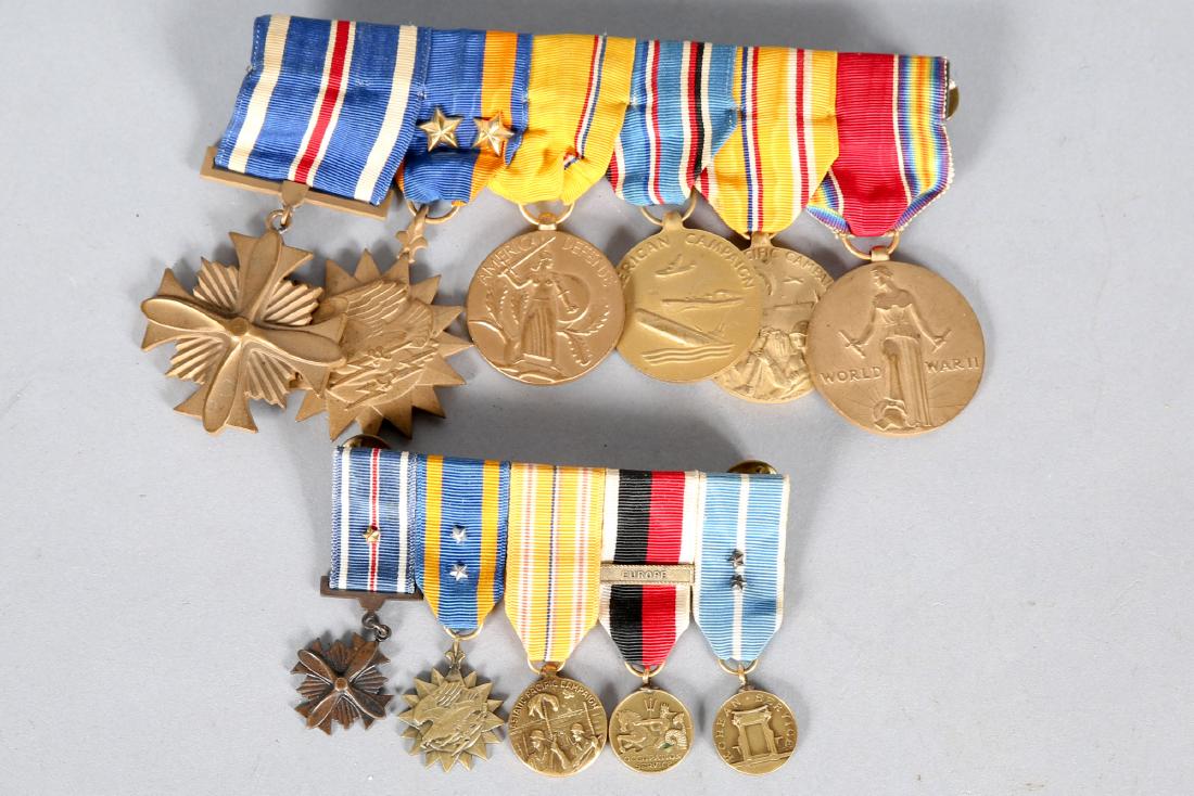 WWII Ribbon Bars with Medals Gold Star (1 of 3)
