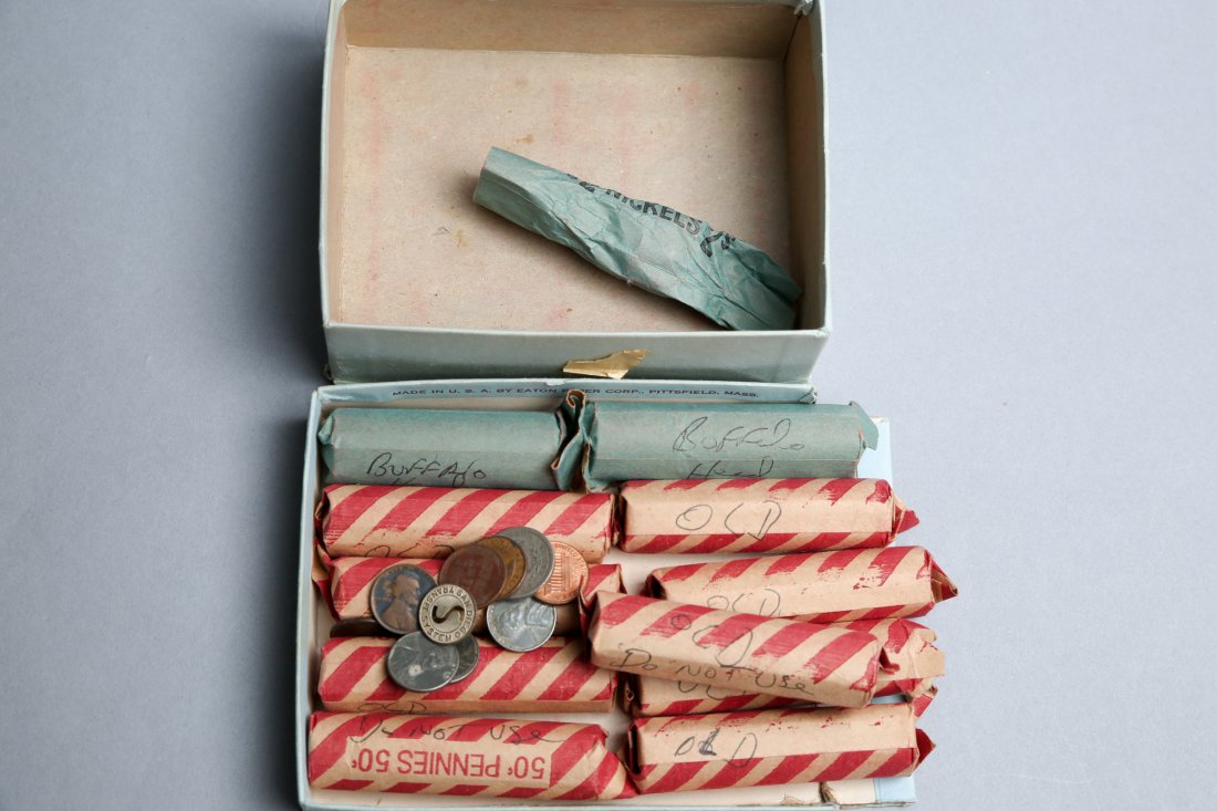 Buffalo Nickel Rolls & Copper Pen Roll PLUS (1 of 1)