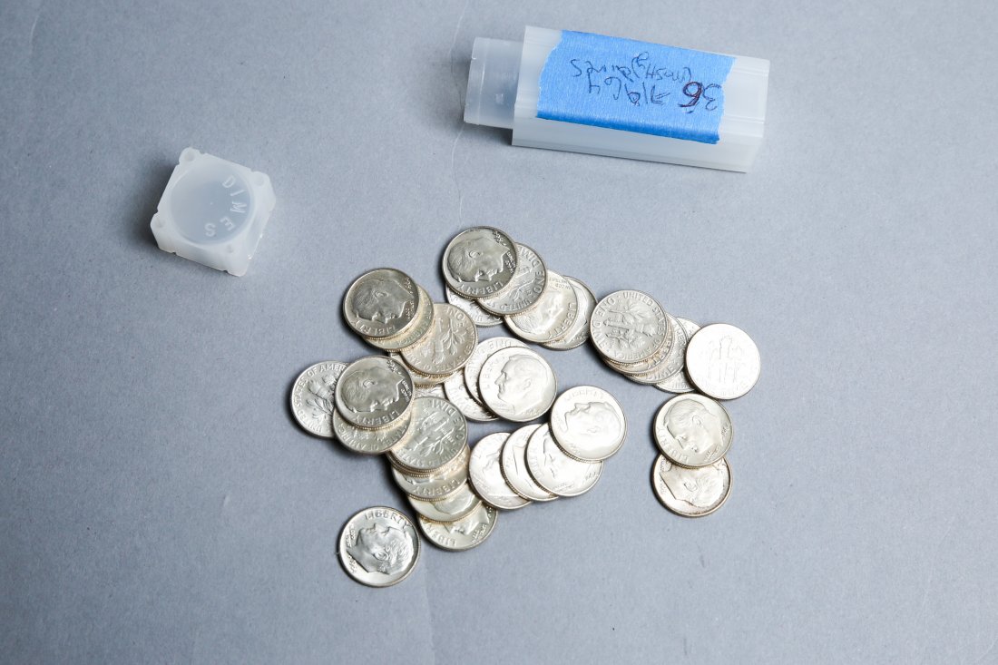 Lot of 35 Roosevelt Silver Dimes, Mostly 1964 (1 of 1)