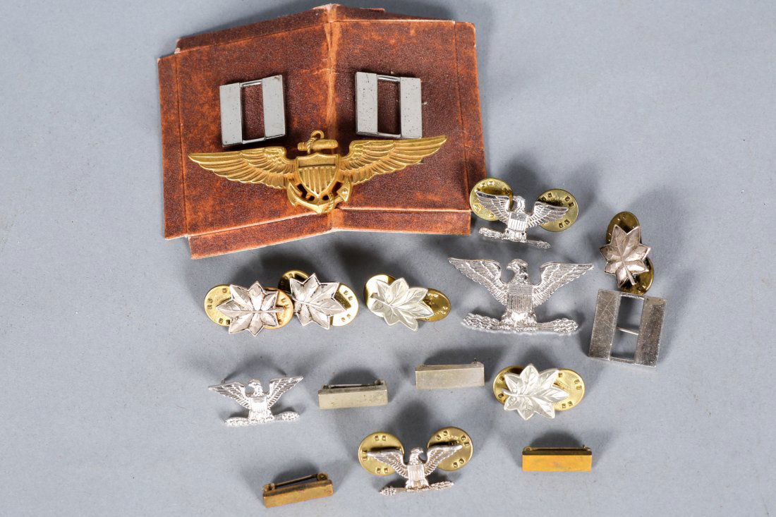 Assort. Lot USMC Rank Insignia Pins (1 of 1)