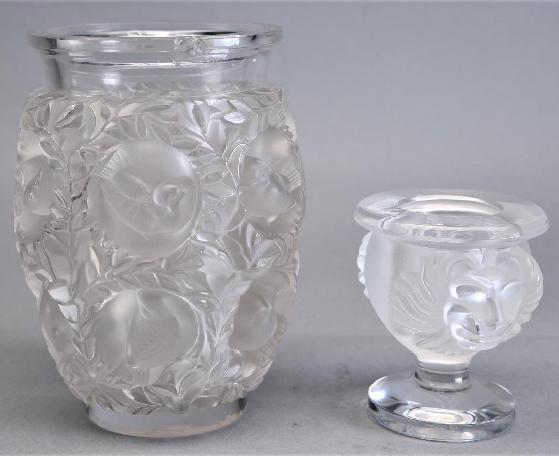 Lalique Bagatelle Vase and Lion Cigerette Holder (1 of 4)