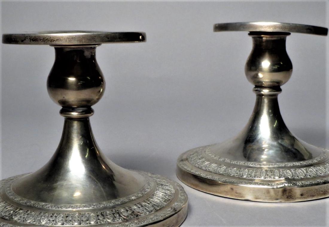 Pair Sterling Candle Holders Clarence Vanderbilt (1 of 4)