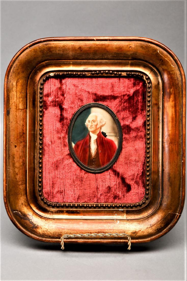 Antique George Washington Signed Stuart? Portrait (1 of 3)