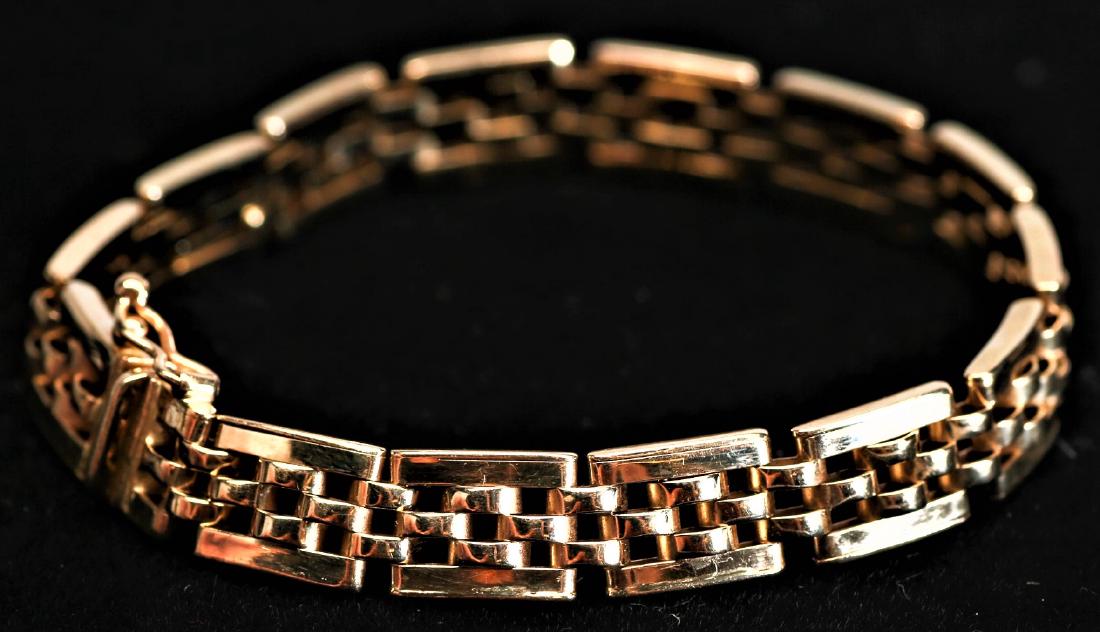 Unisex 14k Italian Gold Link Bracelet (1 of 4)