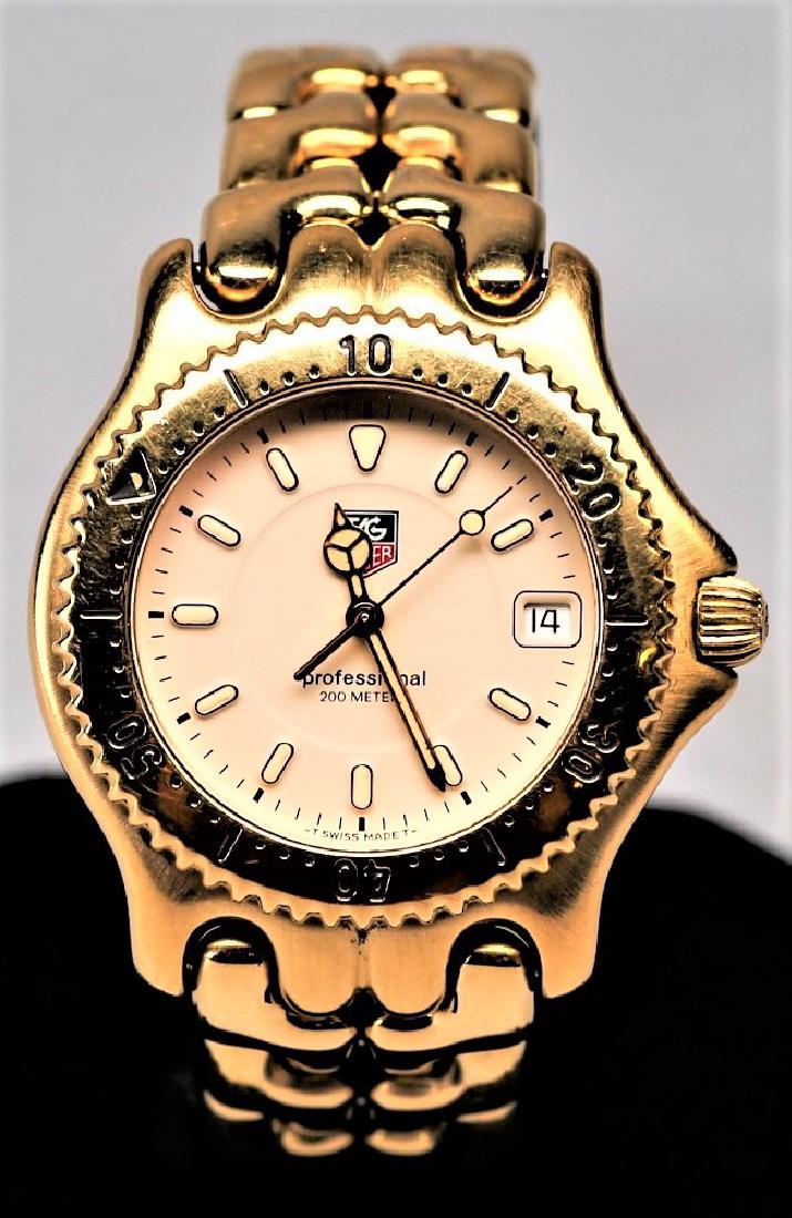 Vintage Tag Heuer Gold Professional Link Watch