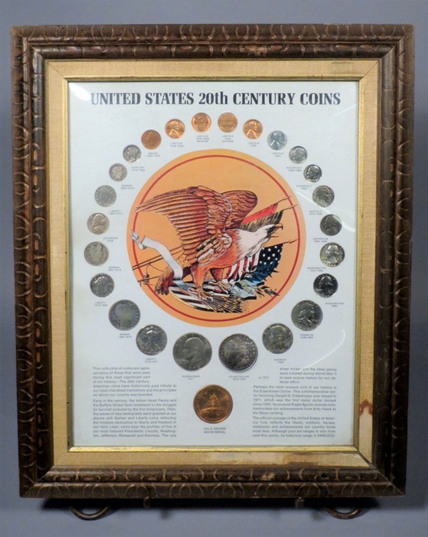 United States 20th Century Coins Frame Morgan Dollar (1 of 3)