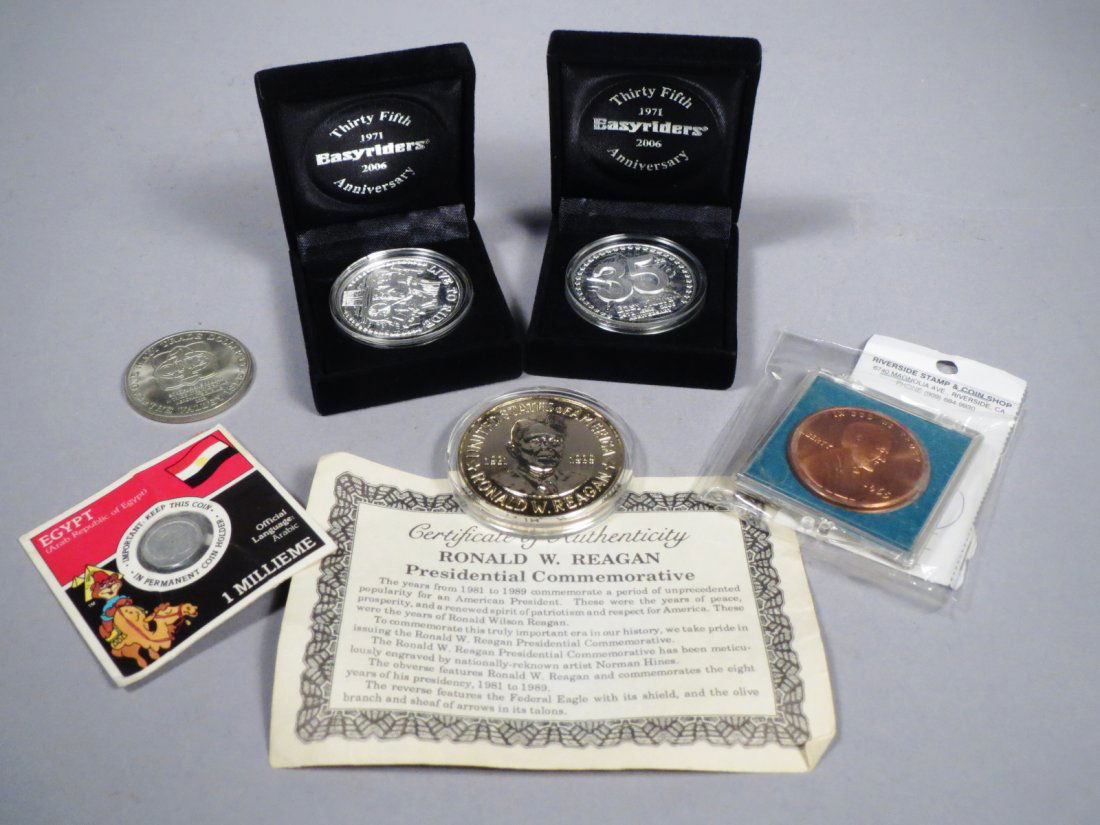 Lot of Tokens, Easy Rider, Ronald Reagan (1 of 5)