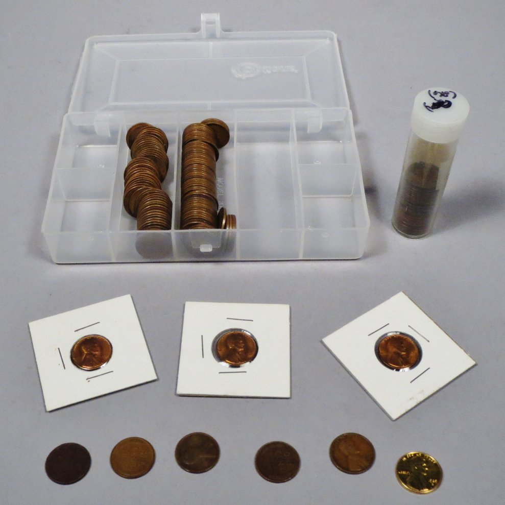 Collection of wheat & copper Pennies, Indian and (1 of 6)