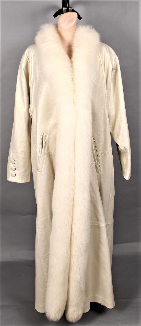 Beautiful Rocco D'Amelio Italian leather & Fur Coat (1 of 8)