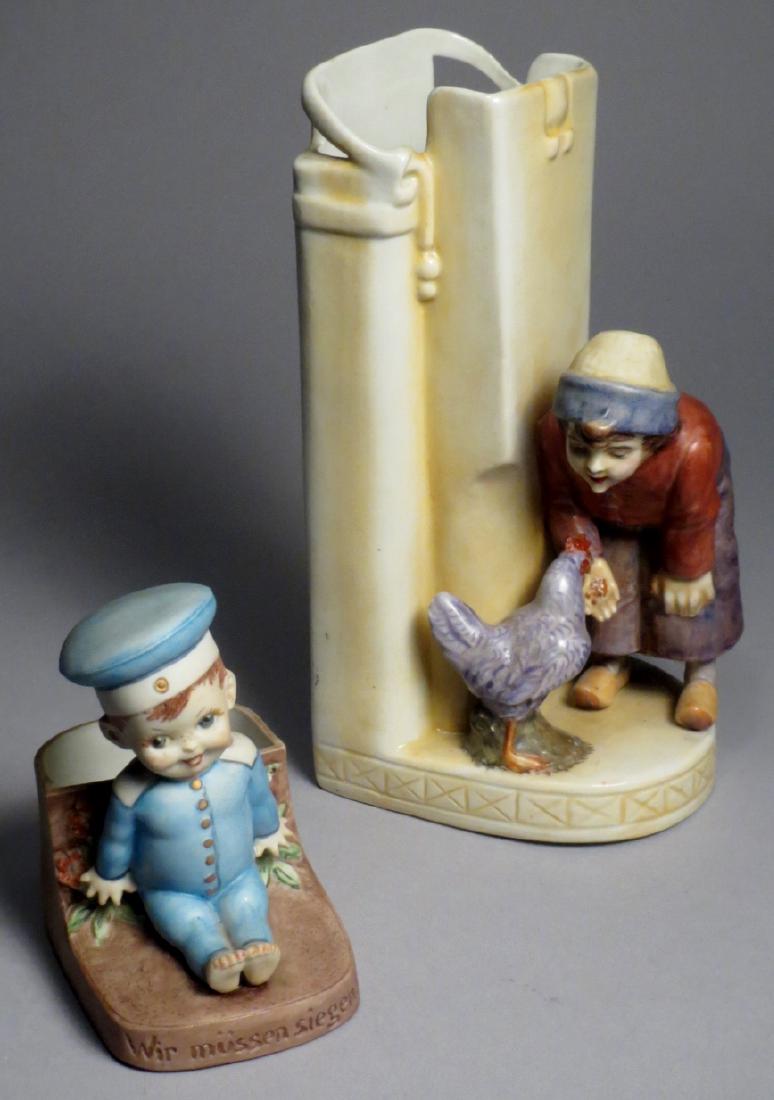 Antique German Bisque Match Or  Toothpick Holder (1 of 10)