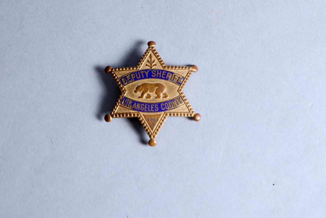 Obsolete 1904 Los Angeles County Deputy Sheriff Badge (1 of 2)