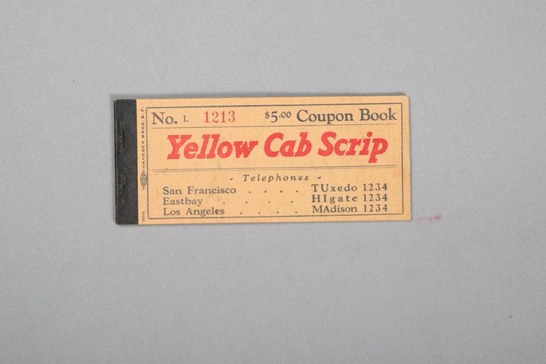 Vintage Yellow Cab Coupon  Book (1 of 6)