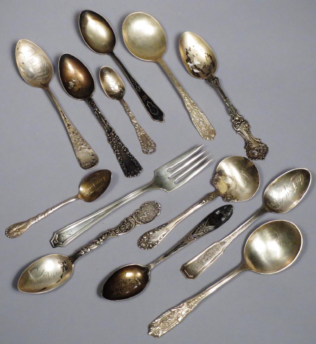 Antique/Vintage Sterling Spoon + Lot (1 of 8)