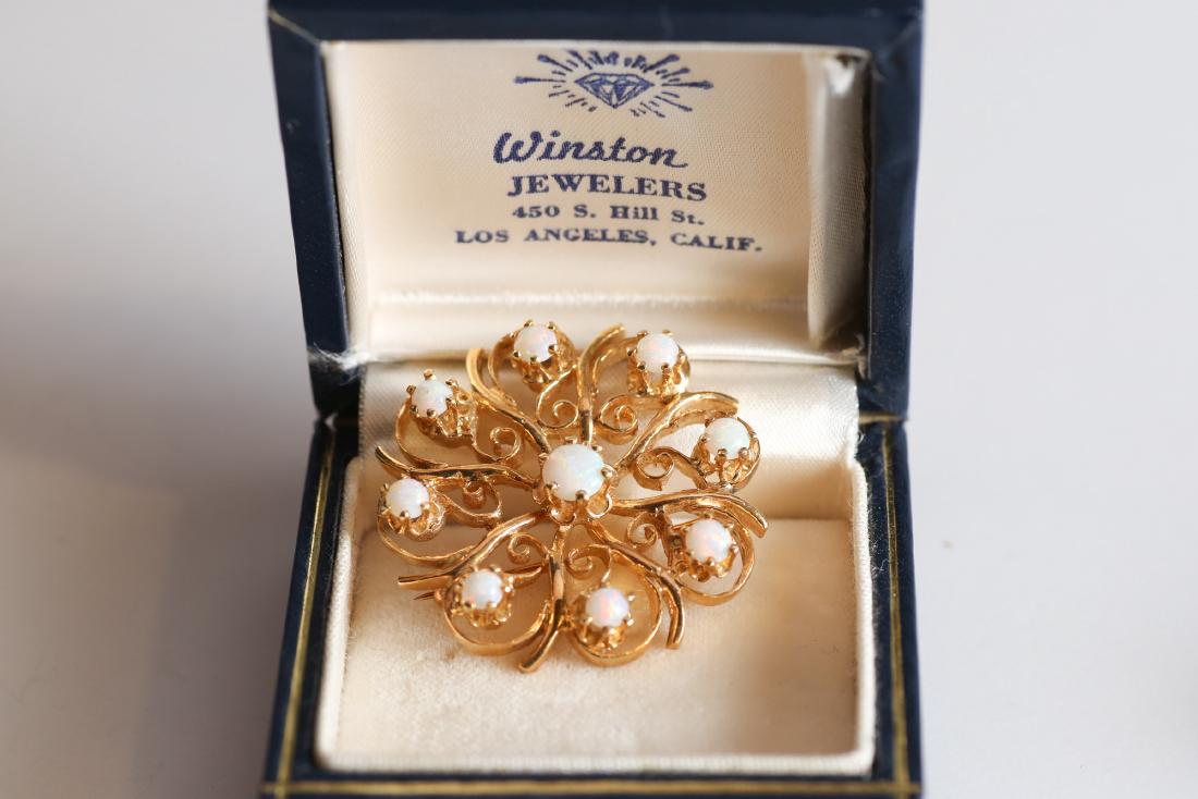 14K Gold and Opal Brooch Winston (1 of 3)