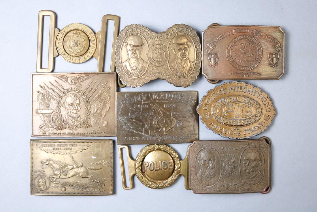Vintage Lot Tiffany Plus Wild West Belt Buckles Police (1 of 2)