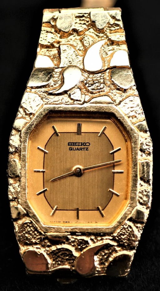 Ladies Seiko 14k Solid Gold Nugget Watch Sep 24 2017 Appraisal Estate Sale Specialists Inc In Ca