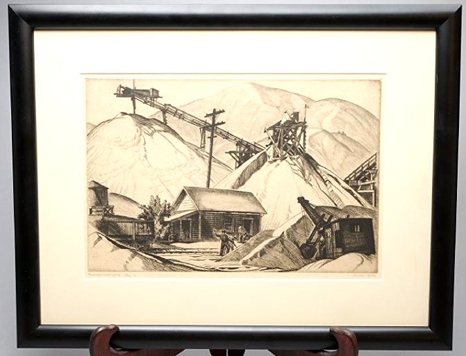 Cornelis Botke Etching Rock And Gravelworks (1 of 7)
