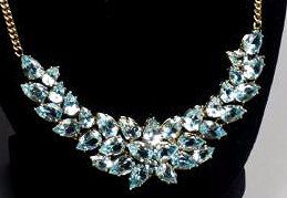 Blue  Lariat Style Necklace by Sanuk Sterling (1 of 7)