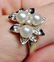 Stunning! 14K Pearl Earrings, Matching Ring - 2