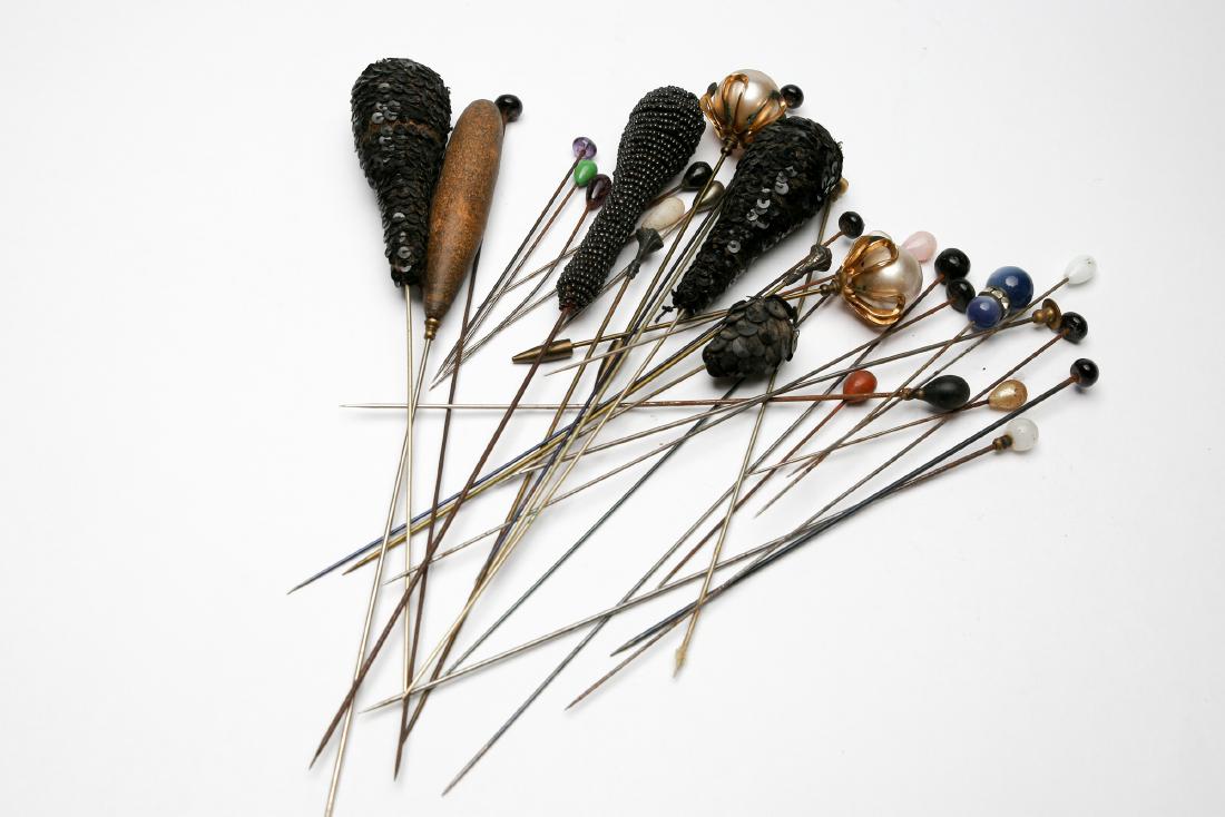 Antique & Vintage Hat Pin Lot Over 50 pieces (1 of 3)
