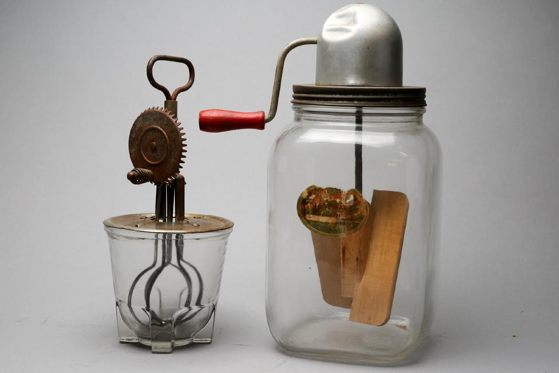 Lot of 2 c1920 Kitchen Tools,  Mixer (1 of 2)