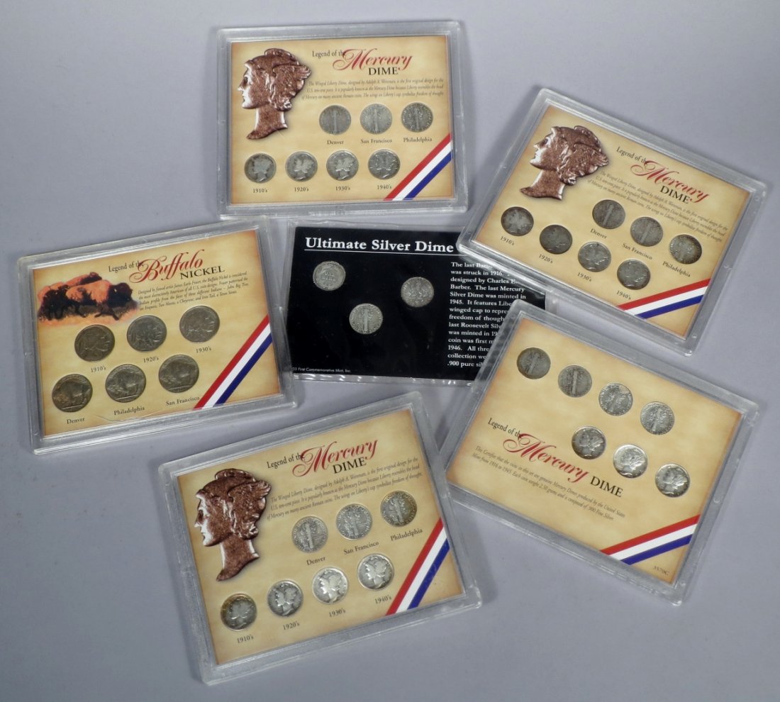 Lot of 30 silver Dimes, Plus (1 of 4)