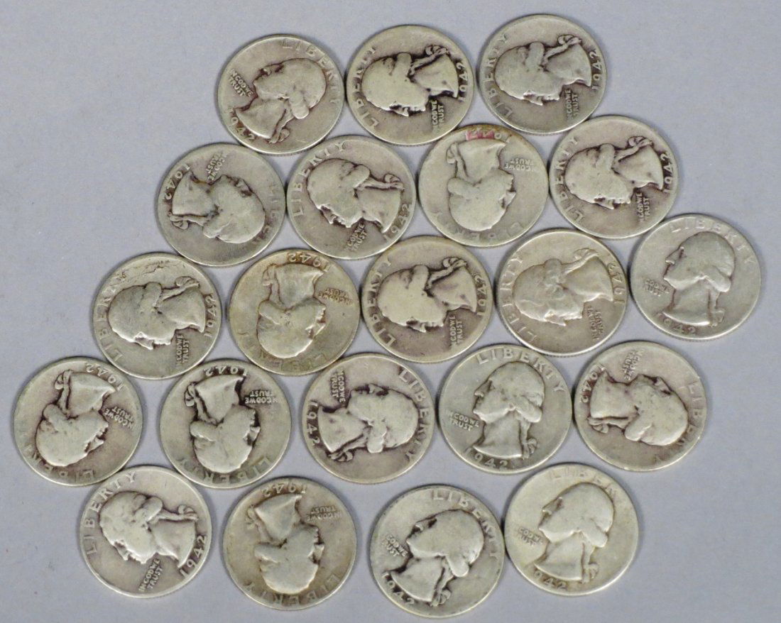 Lot of American Silver Quarter 21 (1 of 3)