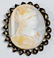 Antique 10K Gold Gladiator Cameo Brooch