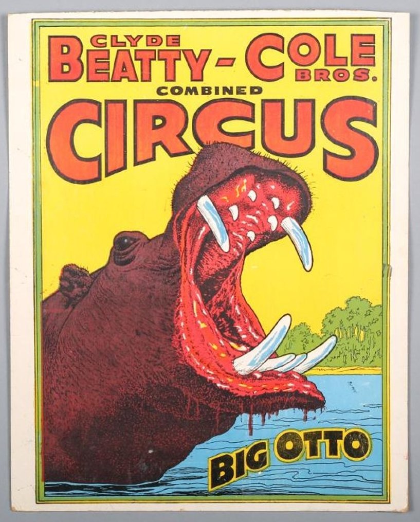 Clyde Beatty-Cole Circus Poster (1 of 1)