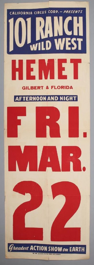 101 Ranch Wild West Poster Hemet (1 of 2)