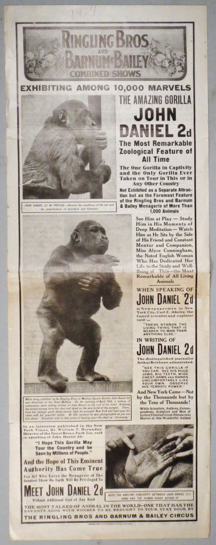 Ringling Bros Circus & Barnum & Bailey Broadside 1924 (1 of 2)