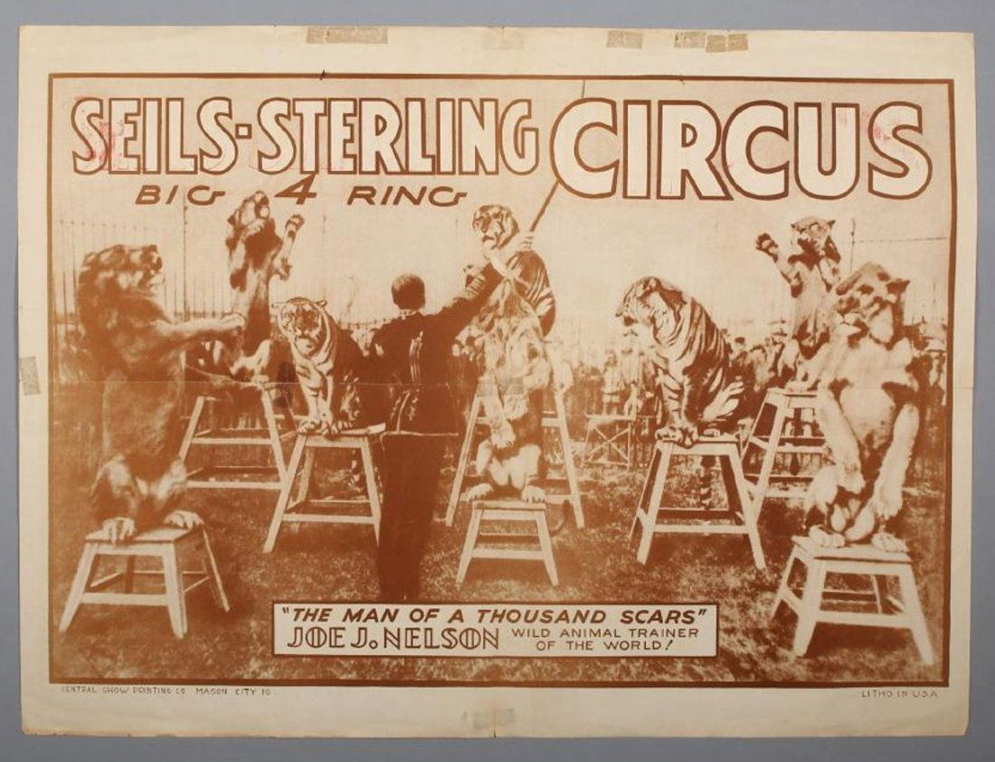 c1930 Seils - Sterling 4 Ring Circus Poster (1 of 1)