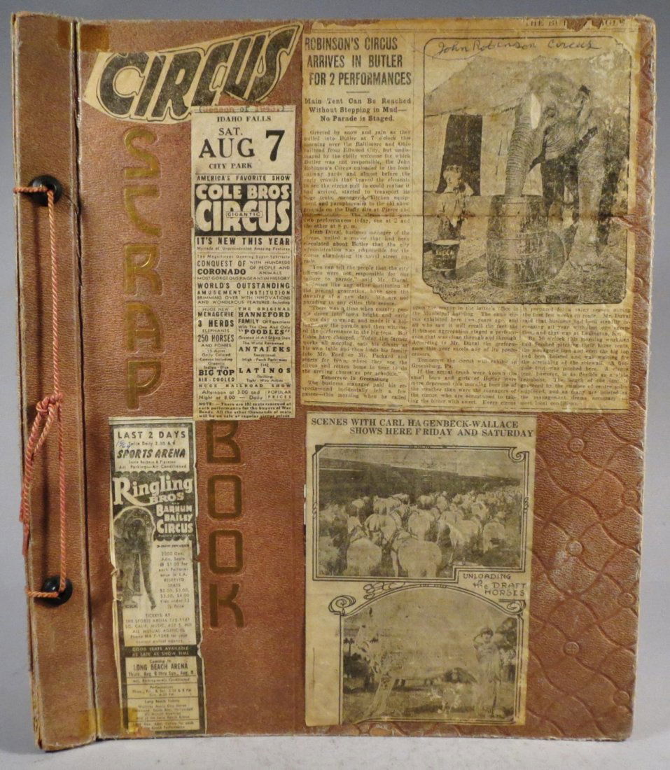 25 Famous Clowns! Circus Scrapbook, Gollmar Bros + 1894 (1 of 10)