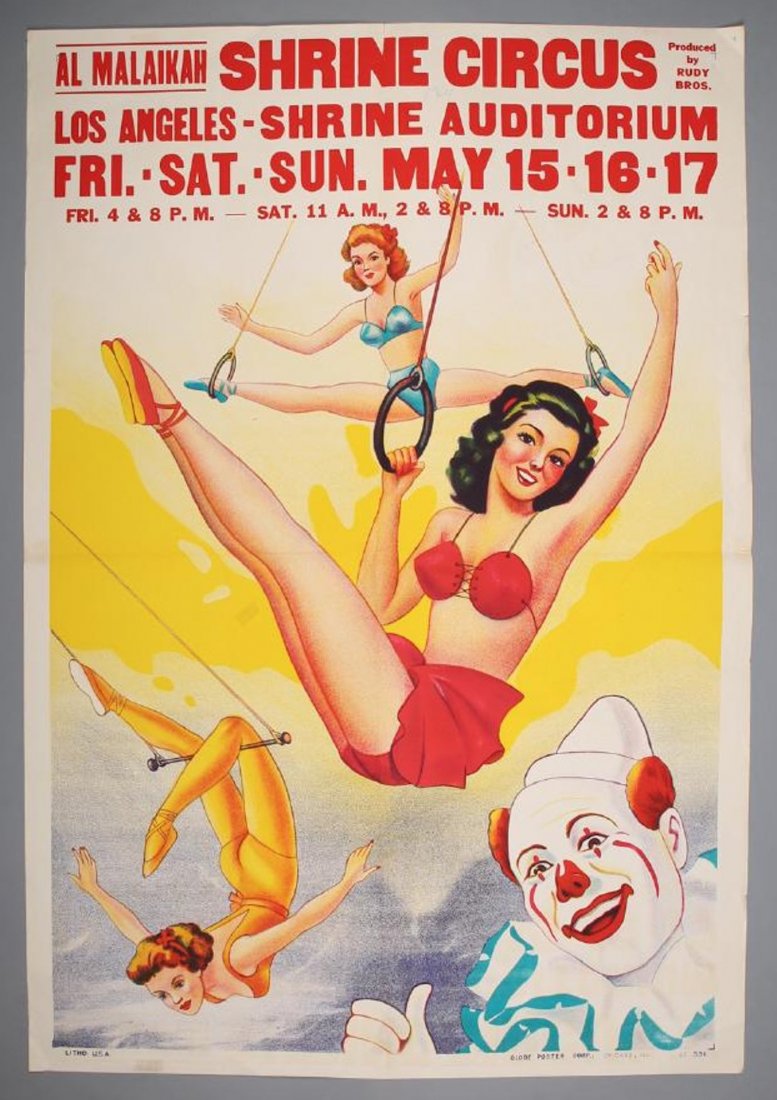 Vintage Shrine Circus Poster (1 of 1)