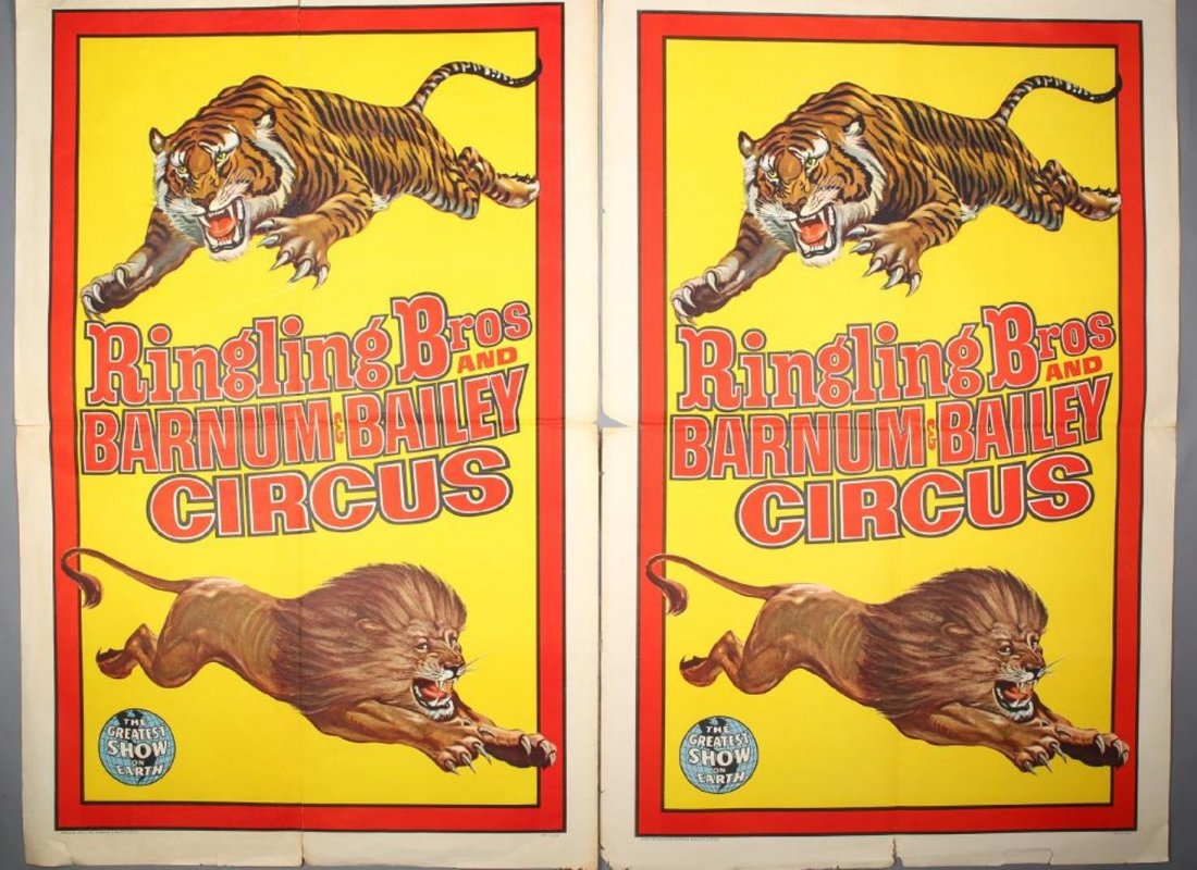 Pair~Vintage Ringling Brothers & Barnum & Bailey Circus (1 of 2)
