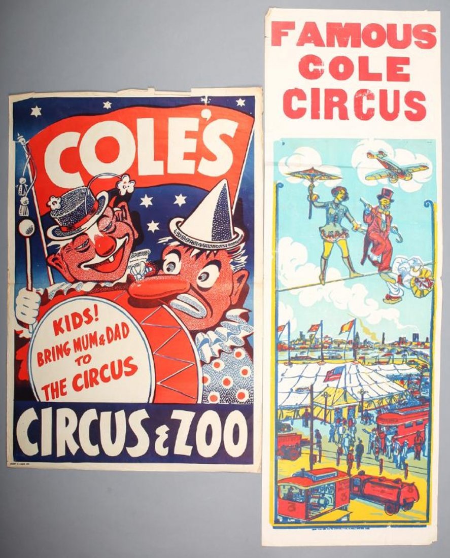 Vintage Cole& Coles Circus Poster (1 of 1)
