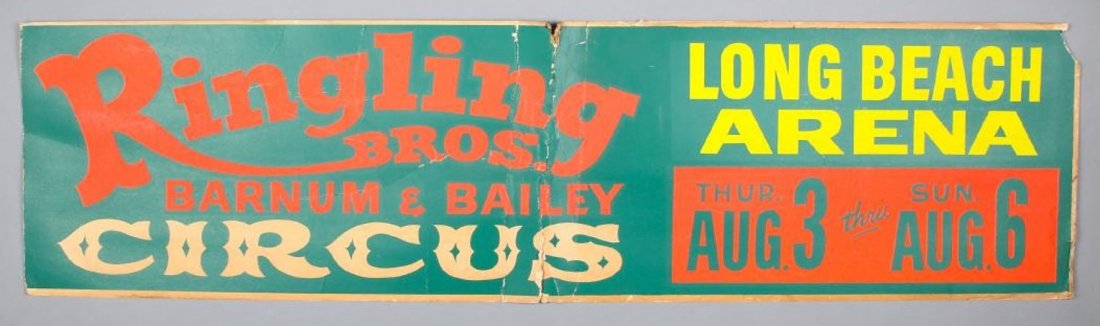 Vintage Ringling Bros & Barnum & Bailey Circus Poster (1 of 1)