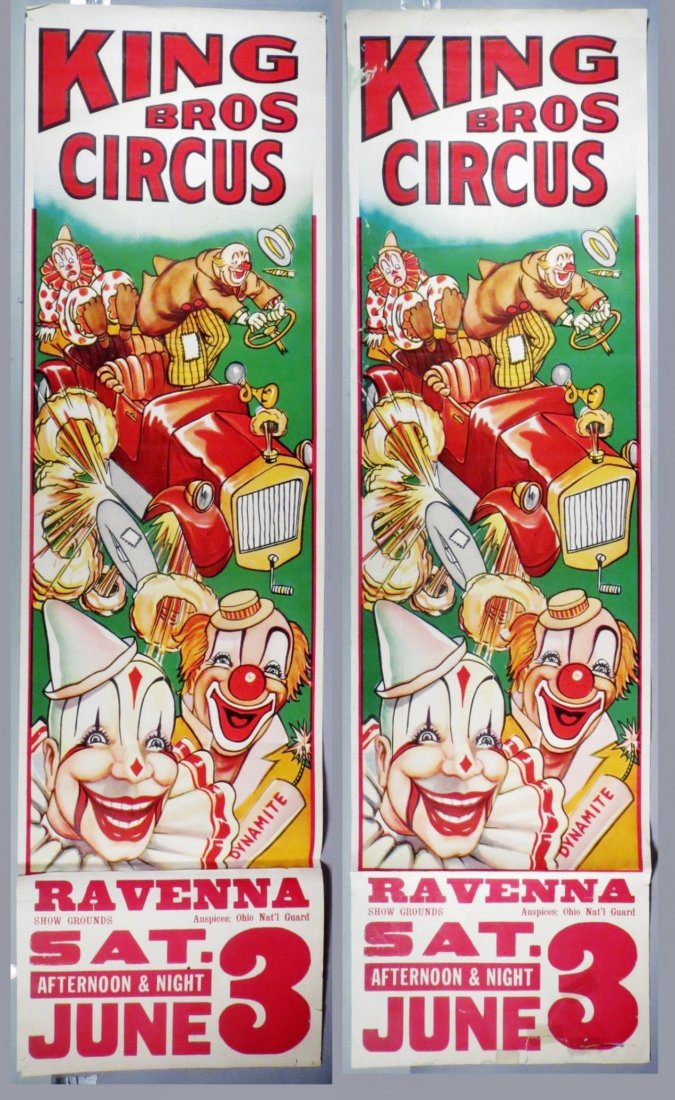 2 Vintage King Bros. Circus Posters (1 of 1)