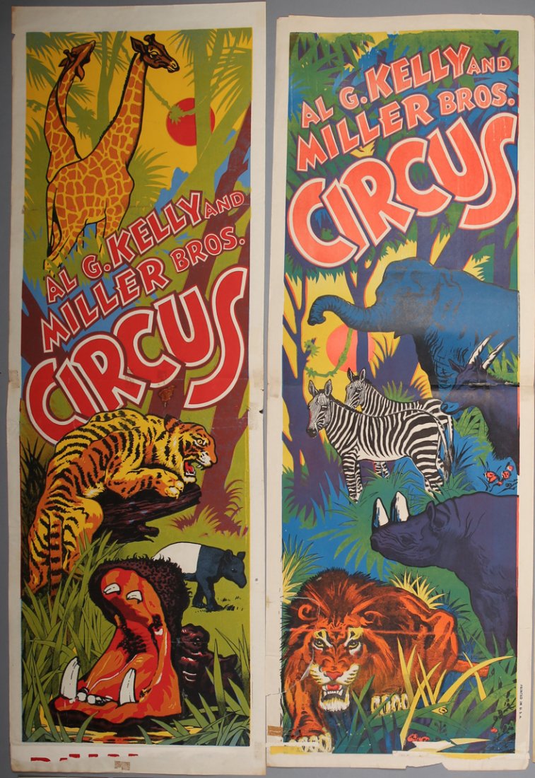 2 Vintage Kelly & Miller Circus Posters (1 of 1)